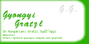 gyongyi gratzl business card